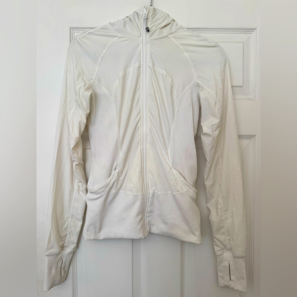 Lululemon White Zip-Up Jacket